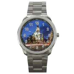 Architecture Building Exterior Buildings City Sport Metal Watch by Nexatart