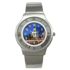 Architecture Building Exterior Buildings City Stainless Steel Watch by Nexatart