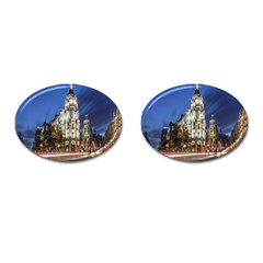 Architecture Building Exterior Buildings City Cufflinks (oval) by Nexatart