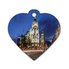 Architecture Building Exterior Buildings City Dog Tag Heart (one Side) by Nexatart