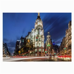 Architecture Building Exterior Buildings City Large Glasses Cloth (2-side) by Nexatart