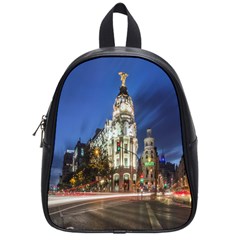 Architecture Building Exterior Buildings City School Bags (small) 