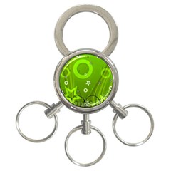 Art About Ball Abstract Colorful 3-ring Key Chains by Nexatart