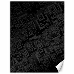 Black Rectangle Wallpaper Grey Canvas 36  X 48   by Nexatart