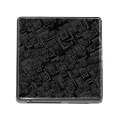 Black Rectangle Wallpaper Grey Memory Card Reader (square) by Nexatart