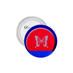 Blue Background Butterflies Frame 1.75  Buttons