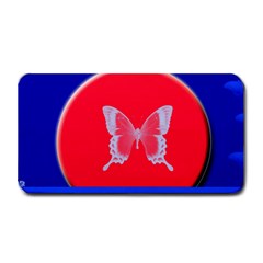 Blue Background Butterflies Frame Medium Bar Mats by Nexatart