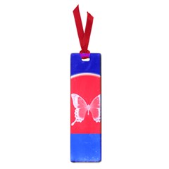 Blue Background Butterflies Frame Small Book Marks