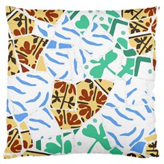 Broken Tile Texture Background Large Cushion Case (two Sides) by Nexatart