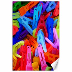 Clothespins Colorful Laundry Jam Pattern Canvas 20  X 30   by Nexatart