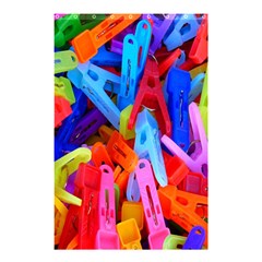 Clothespins Colorful Laundry Jam Pattern Shower Curtain 48  X 72  (small)  by Nexatart