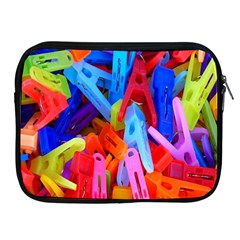 Clothespins Colorful Laundry Jam Pattern Apple Ipad 2/3/4 Zipper Cases by Nexatart