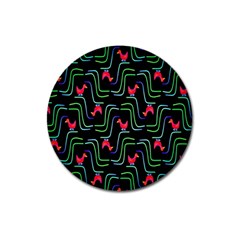 Computer Graphics Webmaster Novelty Pattern Magnet 3  (round) by Nexatart