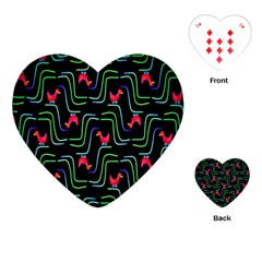 Computer Graphics Webmaster Novelty Pattern Playing Cards (heart)  by Nexatart