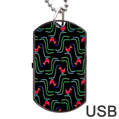 Computer Graphics Webmaster Novelty Pattern Dog Tag Usb Flash (two Sides) by Nexatart