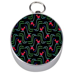 Computer Graphics Webmaster Novelty Pattern Silver Compasses by Nexatart