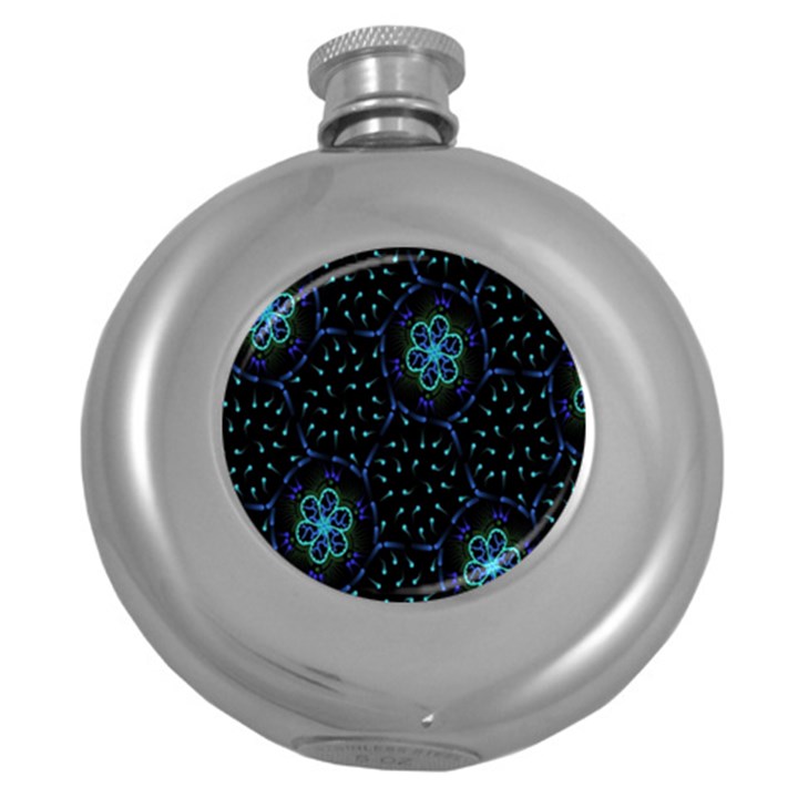 Computer Graphics Webmaster Novelty Round Hip Flask (5 oz)