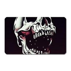 Death Skull Magnet (rectangular) by Nexatart