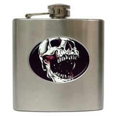 Death Skull Hip Flask (6 Oz) by Nexatart