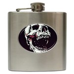 Death Skull Hip Flask (6 oz) Front