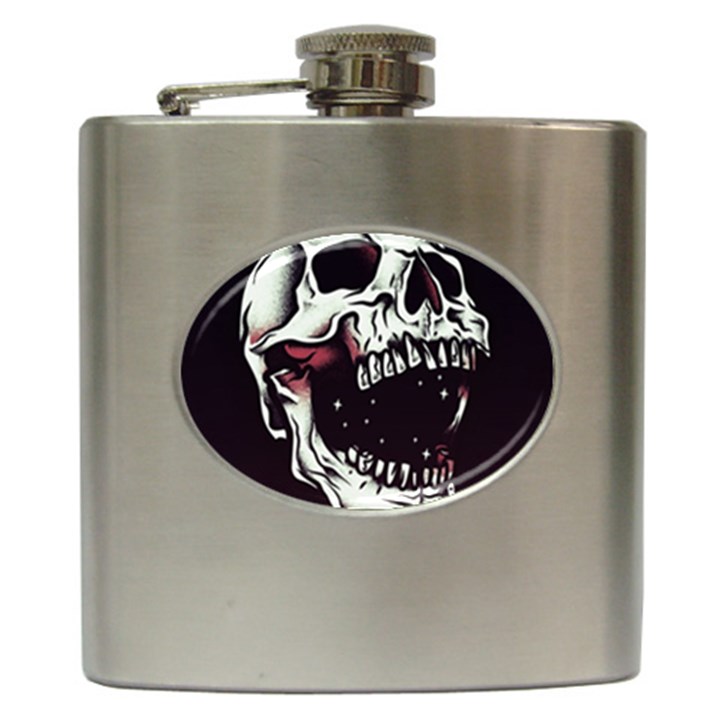 Death Skull Hip Flask (6 oz)