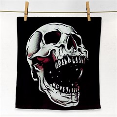 Death Skull Face Towel by Nexatart