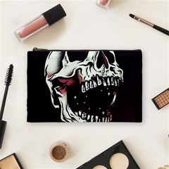 Death Skull Cosmetic Bag (medium)  by Nexatart