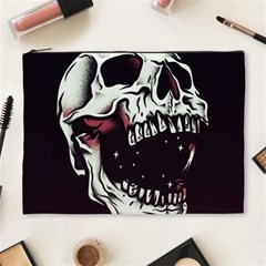 Death Skull Cosmetic Bag (xl) by Nexatart