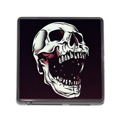 Death Skull Memory Card Reader (square) by Nexatart