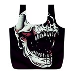 Death Skull Full Print Recycle Bags (L)  Front