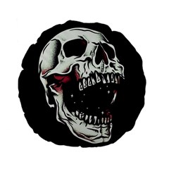 Death Skull Standard 15  Premium Flano Round Cushions by Nexatart