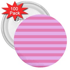 Fabric Baby Pink Shades Pale 3  Buttons (100 Pack) 