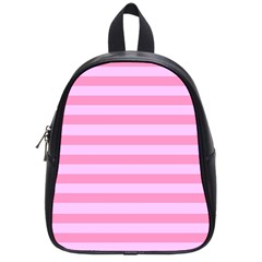 Fabric Baby Pink Shades Pale School Bags (small)  by Nexatart