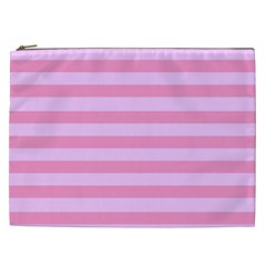 Fabric Baby Pink Shades Pale Cosmetic Bag (xxl)  by Nexatart