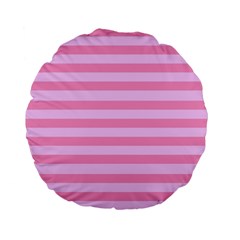 Fabric Baby Pink Shades Pale Standard 15  Premium Flano Round Cushions by Nexatart