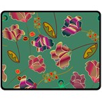 Flowers Pattern Fleece Blanket (Medium)  60 x50  Blanket Front