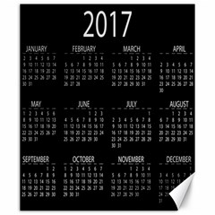 Full 2017 Calendar Vector Canvas 20  X 24   by Nexatart