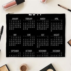 Full 2017 Calendar Vector Cosmetic Bag (xl) by Nexatart