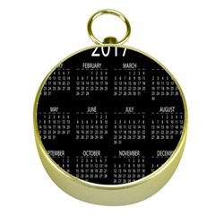 Full 2017 Calendar Vector Gold Compasses by Nexatart