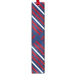 Geometric Background Stripes Red White Large Book Marks Front