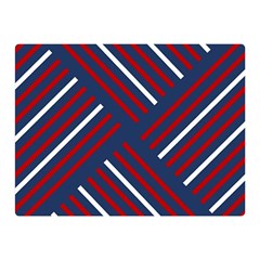 Geometric Background Stripes Red White Double Sided Flano Blanket (mini)  by Nexatart