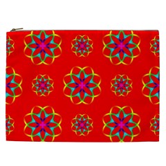 Geometric Circles Seamless Pattern Cosmetic Bag (xxl)  by Nexatart