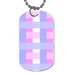 Gingham Checkered Texture Pattern Dog Tag (two Sides) by Nexatart