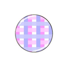 Gingham Checkered Texture Pattern Hat Clip Ball Marker by Nexatart