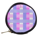 Gingham Checkered Texture Pattern Mini Makeup Bags Back