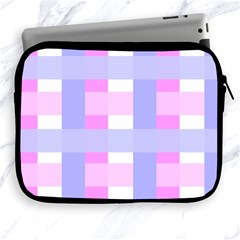 Gingham Checkered Texture Pattern Apple Ipad 2/3/4 Zipper Cases by Nexatart