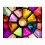 Glass Colorful Stained Glass Small Glasses Cloth Front