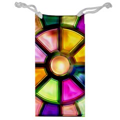 Glass Colorful Stained Glass Jewelry Bag by Nexatart