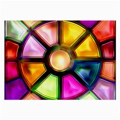 Glass Colorful Stained Glass Large Glasses Cloth by Nexatart