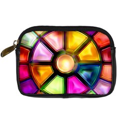 Glass Colorful Stained Glass Digital Camera Cases by Nexatart